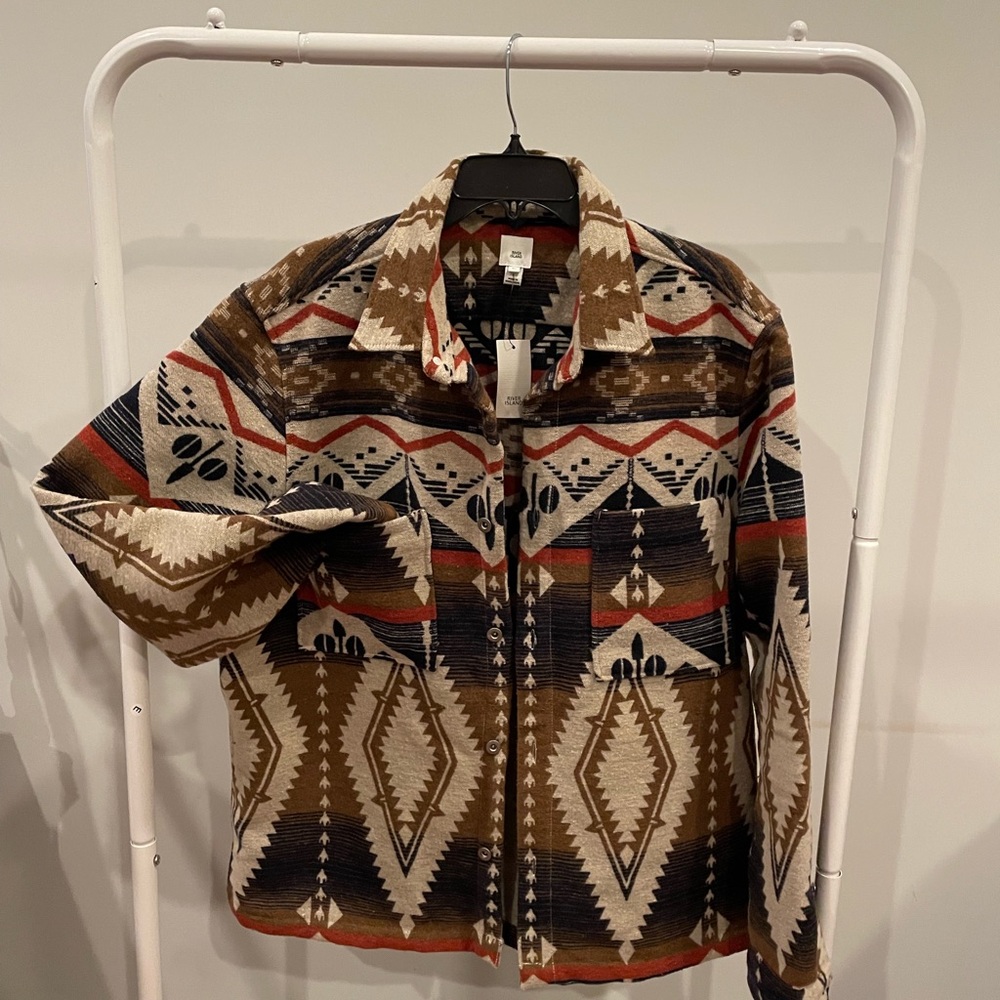 River Island Aztec Print OverShirt